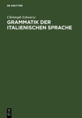 book Grammatik der italienischen Sprache