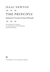 book The Principia: mathematical principles of natural philosophy