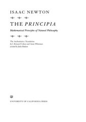 book The Principia: The Authoritative Translation: Mathematical Principles of Natural Philosophy