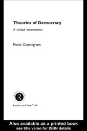 book Theories of Democracy A Critical Introduction