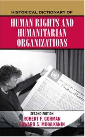 book Historical Dictionary of Human Rights and Humanitarian Organizations