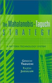 book The Mahalanobis-Taguchi Strategy: A Pattern Technology System