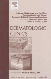 book Internal Malignancy and The Skin: Paraneoplastic and Cancer Treatment-Related Cutaneous Disorders, An Issue of Dermatologic Clinics