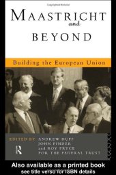 book Maastricht and Beyond: Building a European Union