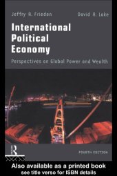 book International Political Economy: Perspectives on Global Power and Wealth