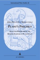 book Plato's Philebus: Selected Papers from the Eighth Symposium Platonicum