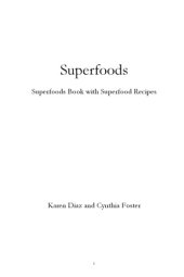 book Superfoods: superfoods book with superfood recipes