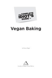 book The complete idiot's guide to vegan baking