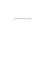 book Derrida and other animals: the boundaries of the human