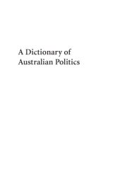 book A dictionary of Australian politics