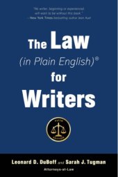 book The Law (in Plain English) for Writers