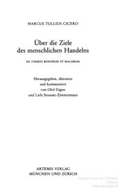 book Über die Ziele des menschlichen Handelns - De finibus bonorum et malorum