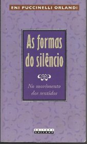 book As Formas do Silêncio: No movimento dos Sentidos