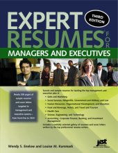 book Expert resumes for managers and executives