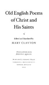 book Old English Poems of Christ and His Saints