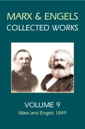 book Karl Marx, Frederick Engels. Vol. 9, Marx and Engels, 1849