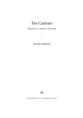 book The castrato: reflections on natures and kinds