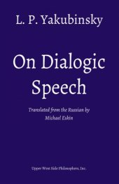 book On Dialogic Speech