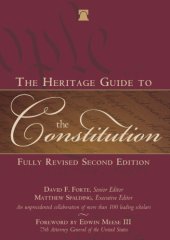 book The Heritage Guide to the Constitution