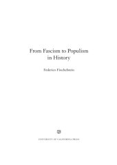 book From Fascism to Populism in history: with a new preface