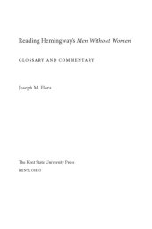 book Reading Hemingway's Men without women glossary and commentary