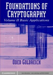 book Foundations of cryptography. 2, Basic applications