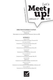 book Let’s meet up ! A2-B1 : anglais 2de : livre du professeur