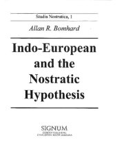 book Indo-European and the Nostratic Hypothesis