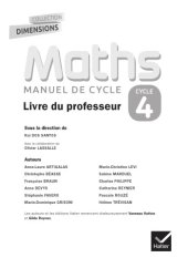 book Maths manuel de cycle : cycle 4 : livre du professeur