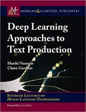 book Deep Learning Approaches to Text Production