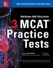 book McGraw-Hill Education 3 MCAT Practice Tests