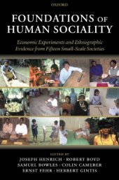 book Foundations of Human Sociality