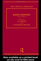 book John Donne: The Critical Heritage