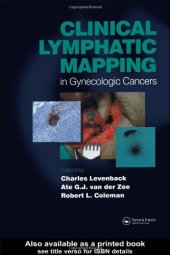 book Clinical Lymphatic Mapping of Gynecologic Cancer