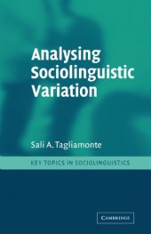 book Analysing Sociolinguistic Variation