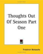 book Thoughts Out Of Season