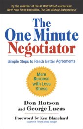 book The One Minute Negotiator