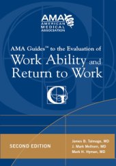 book AMA Guide to the Evaluation of Work Ability and Return to Work