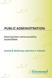 book Public administration: balancing power and accountability