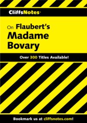 book CliffsNotes on Flaubert's Madame Bovary