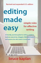 book Editing made easy: simple rules for effective writing