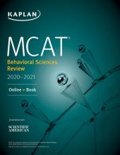 book MCAT Behavioral Sciences Review 2020-2021