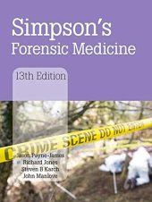 book Simpson's Forensic Medicine