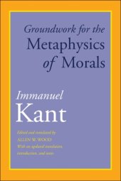 book Groundwork for the Metaphysics of Morals