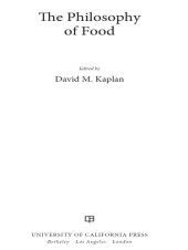 book The Philosophy of Food