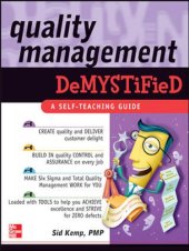 book Quality management demystified: a self-teaching guide