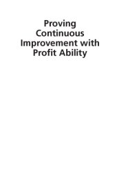 book Proving continuous improvement with profit ability