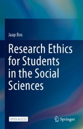 book Research Ethics For Students In The Social Sciences