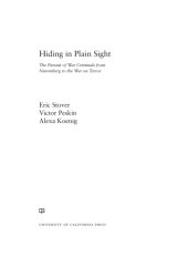 book Hiding in plain sight: the pursuit of war criminals from Nuremberg to the War on Terror