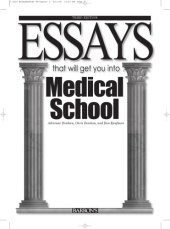 book Essays that will get you into medical school